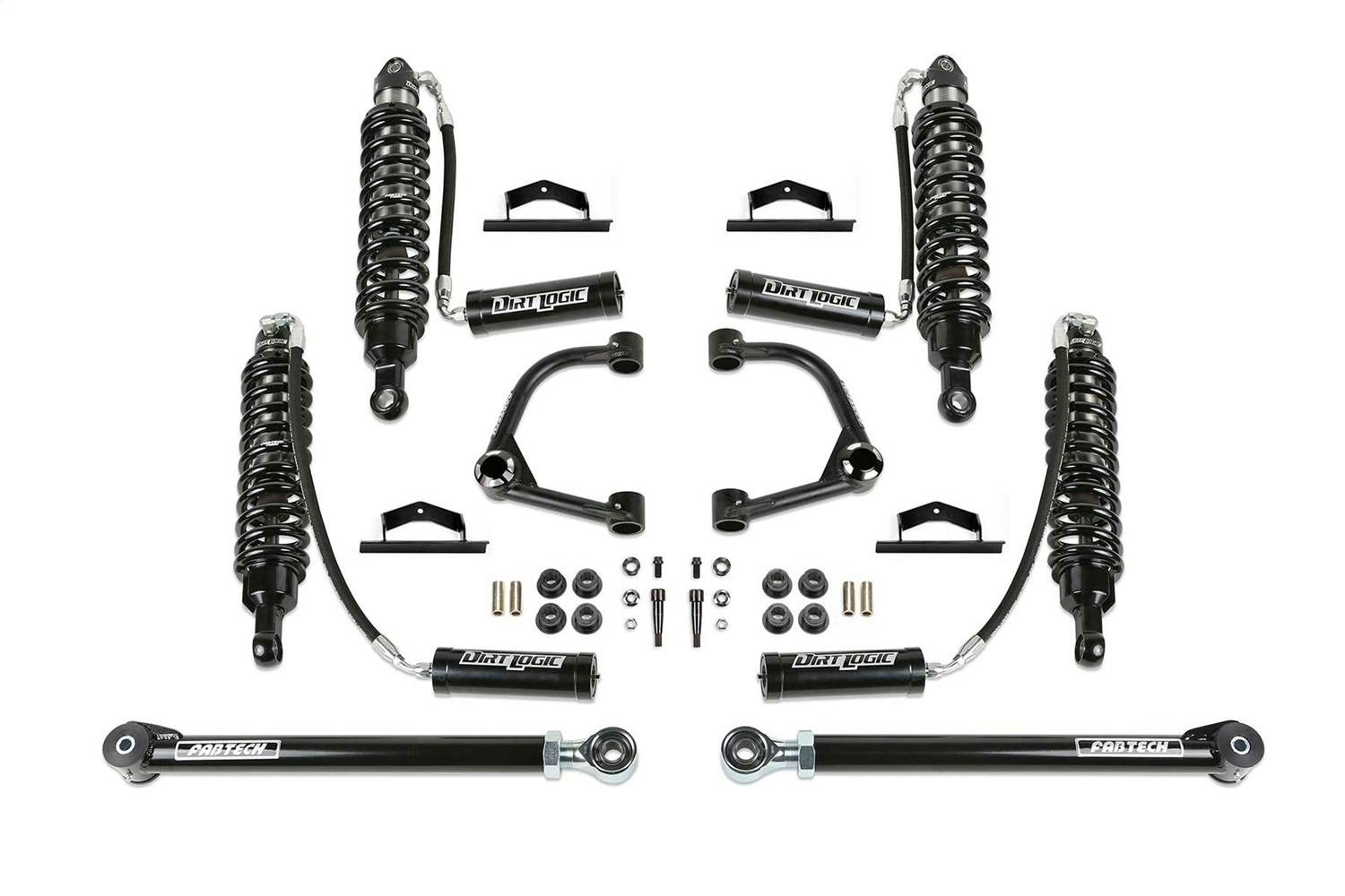 Fabtech K2389DL Uniball UCA Lift System w/Shocks