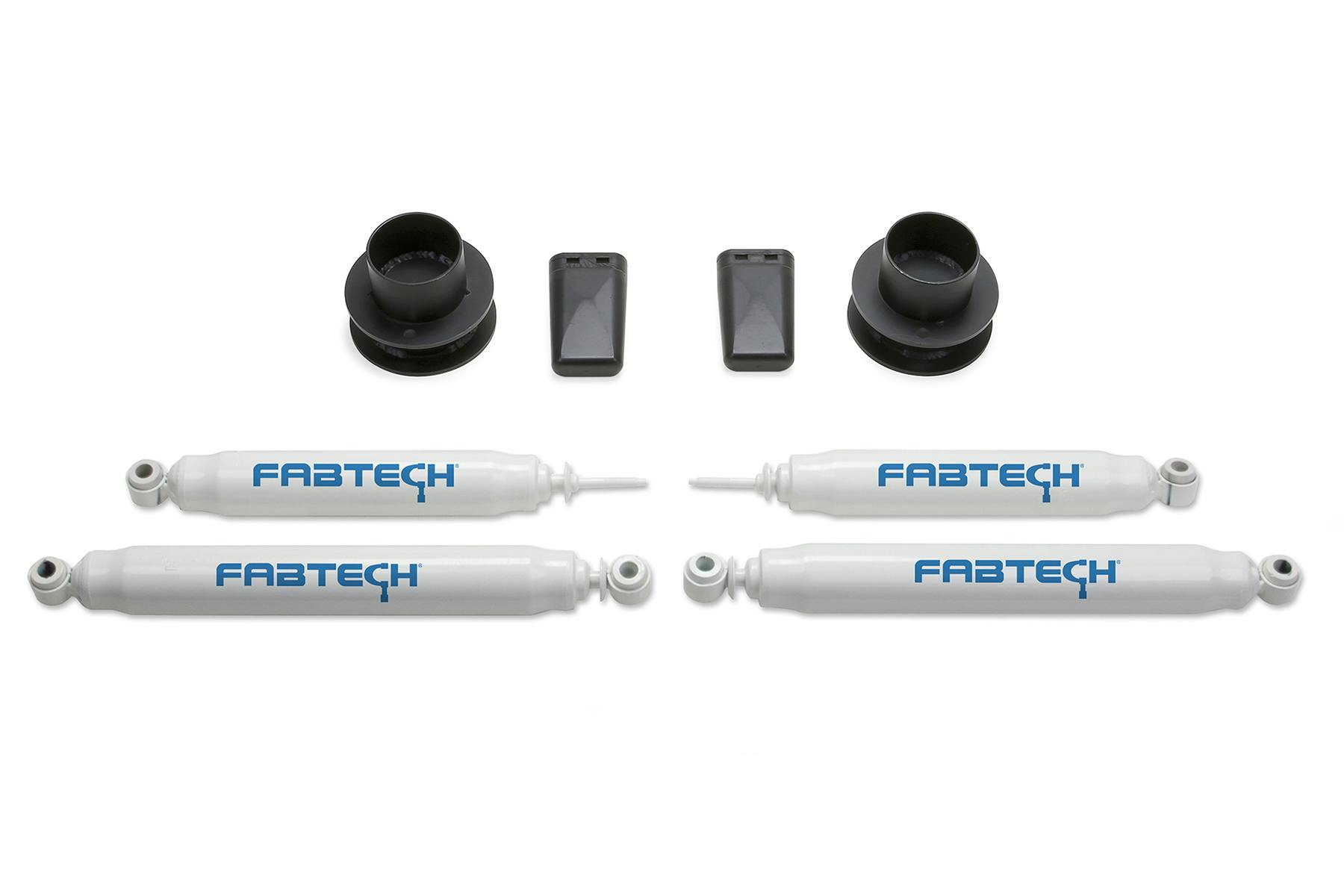 Fabtech K3056 2.5" Coil Spacer System with Performance Shocks