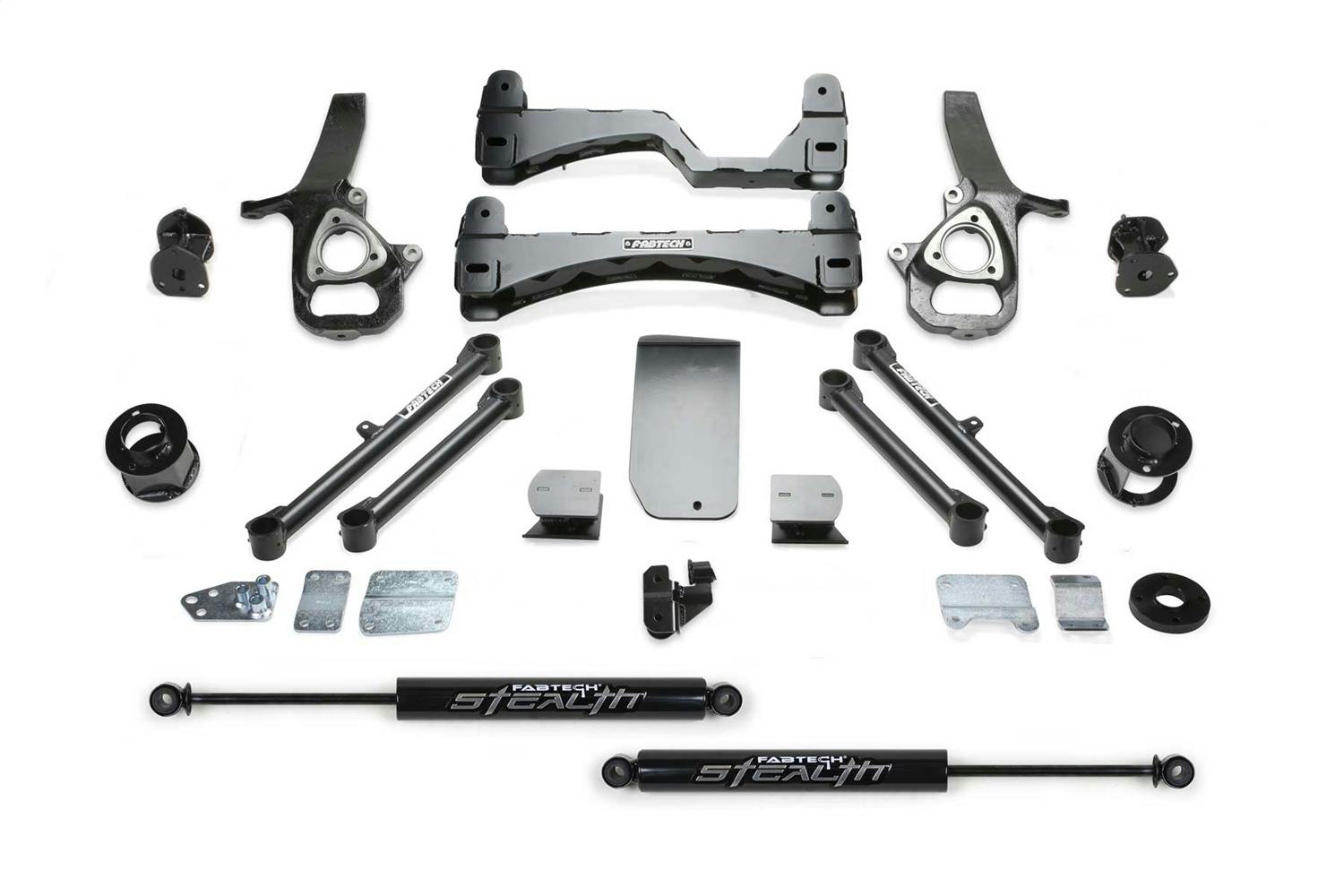 Fabtech K3086M 6" Basic Lift Kit with Rear Stealth Shocks