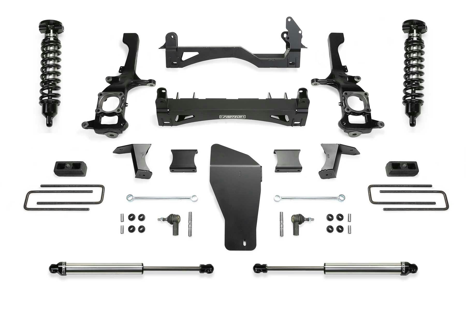 Fabtech K6005DL 6" Performance System with Coilovers & Shocks