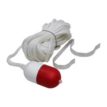 KEMP USA 60′ Throw Rope With Float and Ring Buoy Holder – 10-222-60