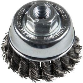 Klingspor Stainless Steel Cup Knot Brush 2-3/4"X5/8-11NC BT 600 Z