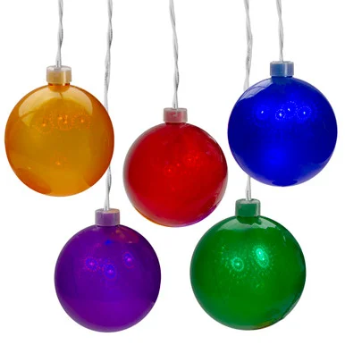 LED Globe Patio Light Set – Multicolor – 4′ White Wire – 20ct