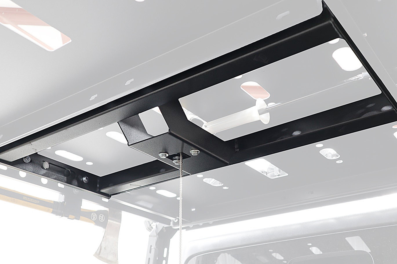LoD Offroad JTC2021 Black Ops Bed Rack Tire Carrier Mount for 20-26 Jeep Gladiator JT