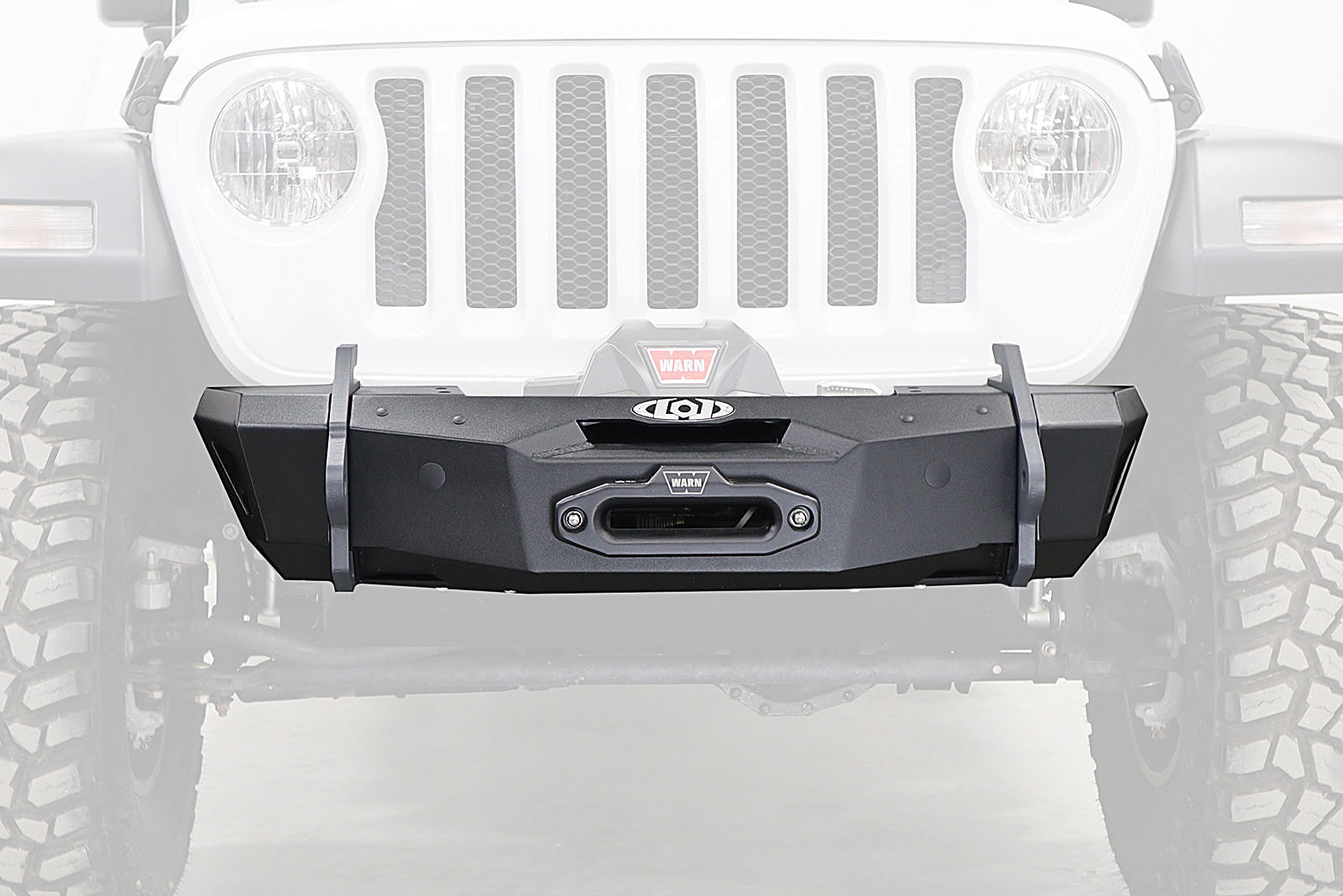 LoD Offroad JFB1883 Black Ops Stubby Winch Front Bumper for 07-26 Jeep Wrangler JK, JL & Gladiator JT