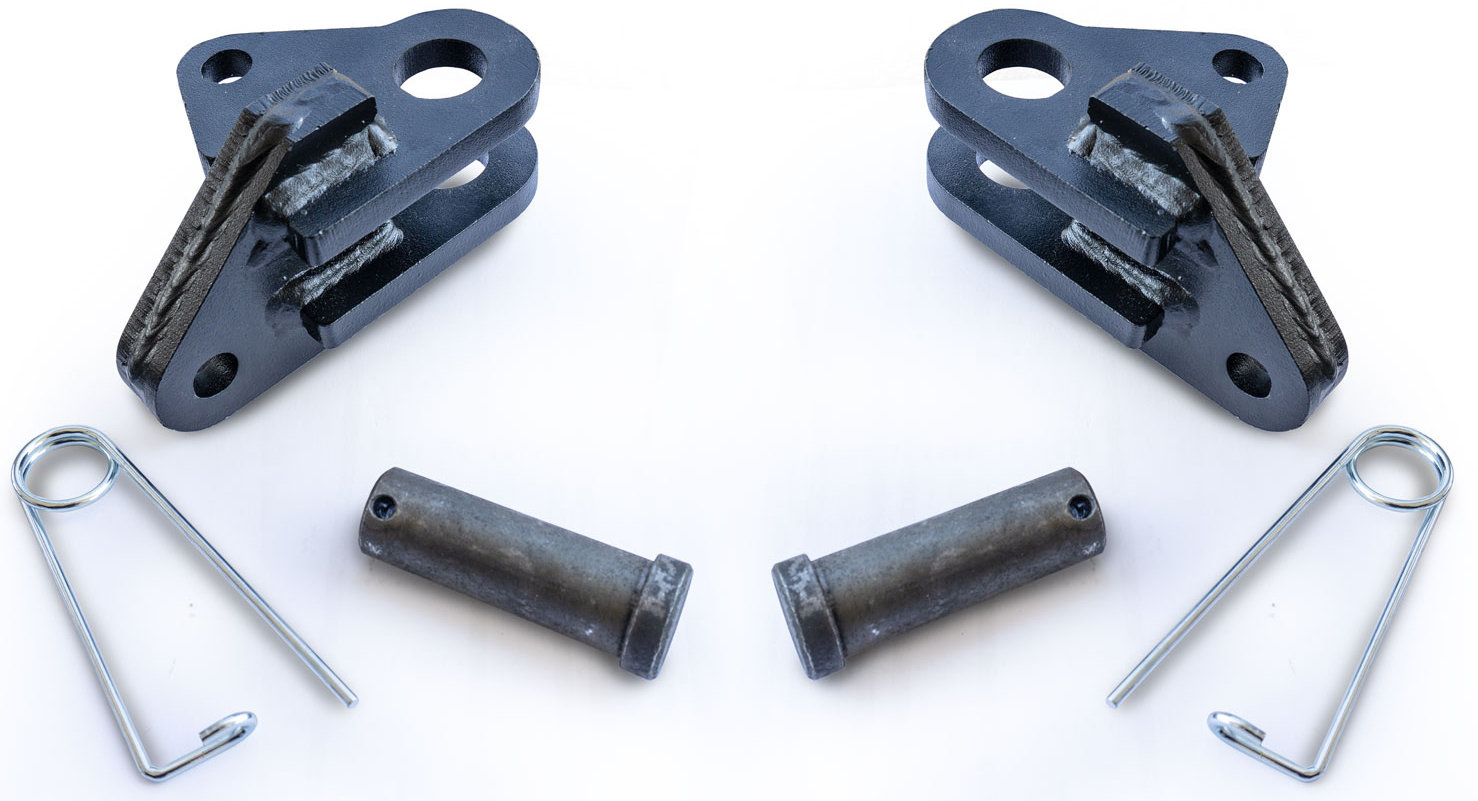 LoD Offroad  Tow Bar Adapters for 07-21 Jeep Wrangler JK & JL with a LoD Front Bumper and a Blue OX or Roadmaster Tow Bar