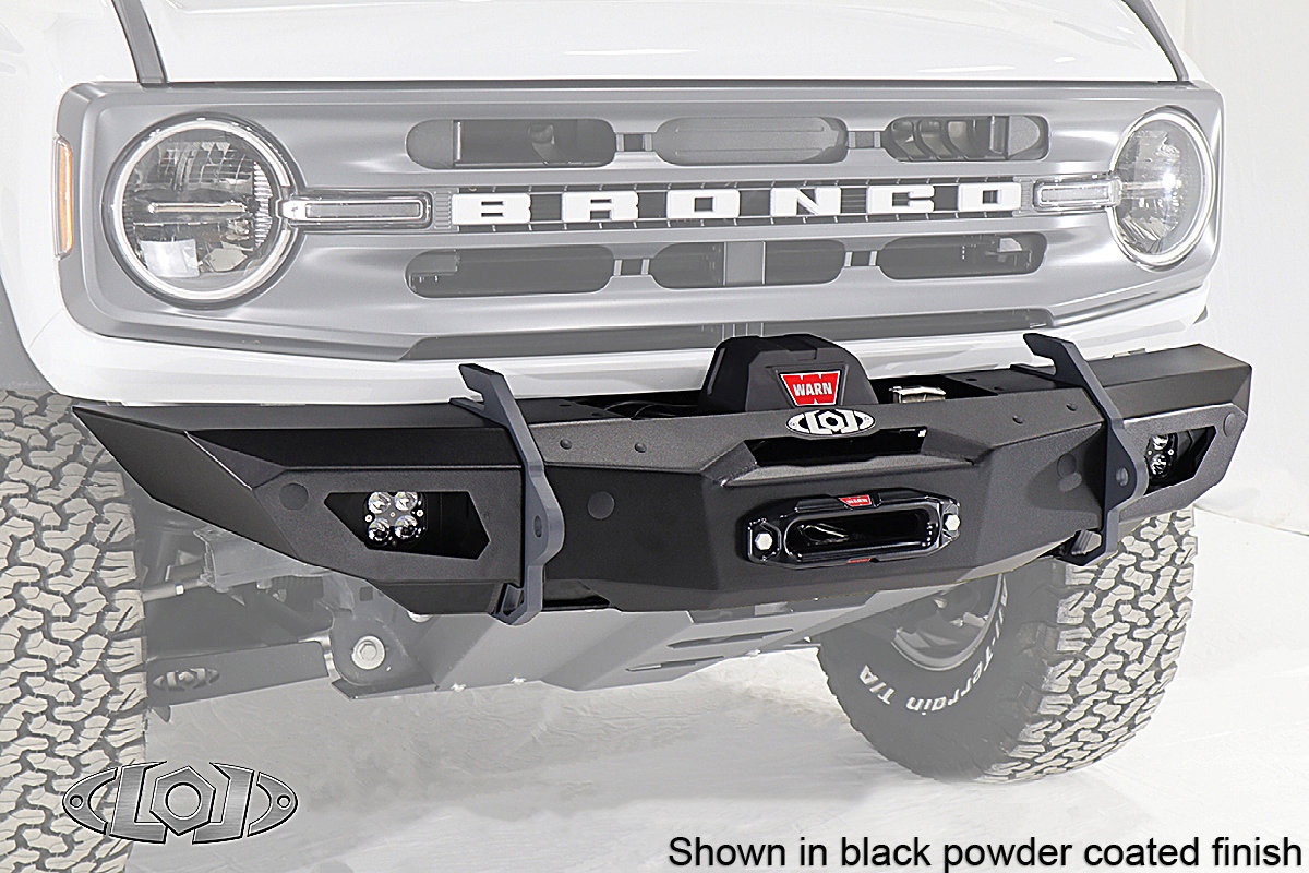 LoD Offroad Black Ops Shorty Winch Front Bumper for 21-26 Ford Bronco