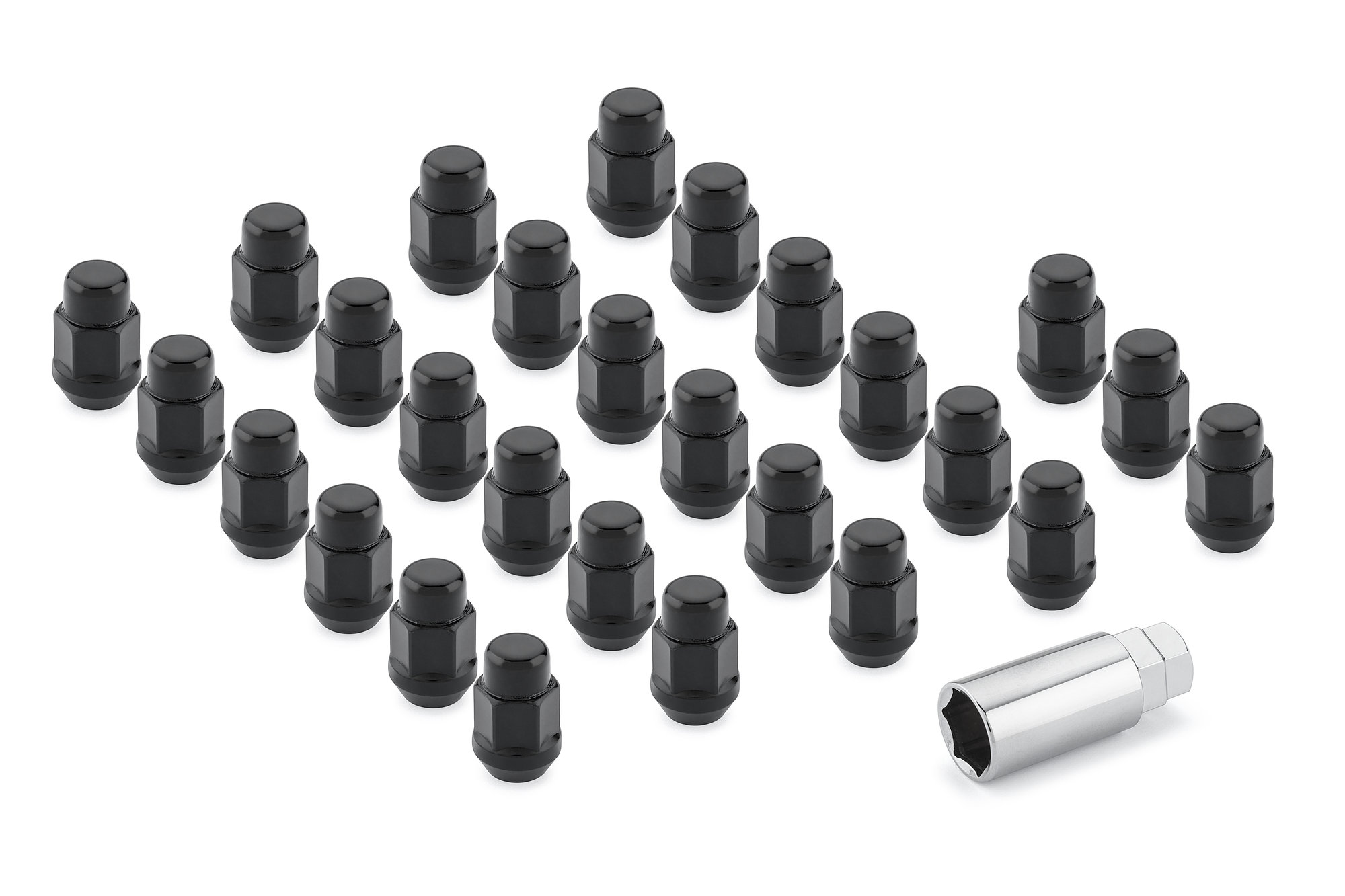 Lynx 27 Piece Classic Acorn Style Wheel Lug Nut Kit for 21-26 Ford Bronco