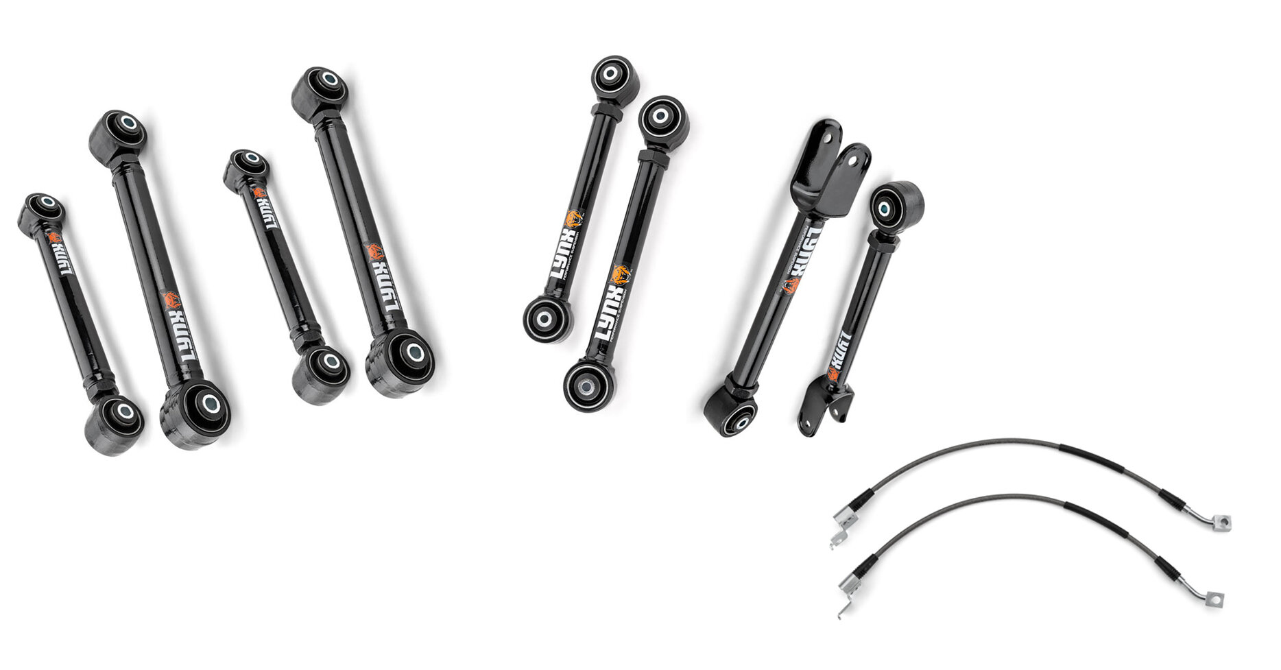 Lynx Front & Rear Control Arm Kit for 97-06 Jeep Wrangler TJ