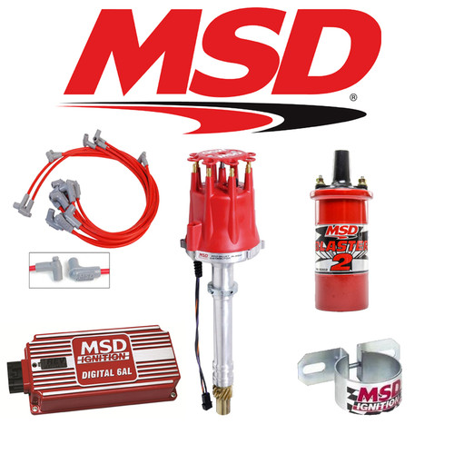 MSD Complete Ignition Kit - Digital 6AL/Distributor/Wires/Coil SBC Roller Cam