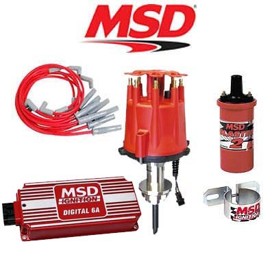 MSD Ignition Kit - Digital 6A/Distributor/Wires/Coil/Bracket - Chrysler 318-360
