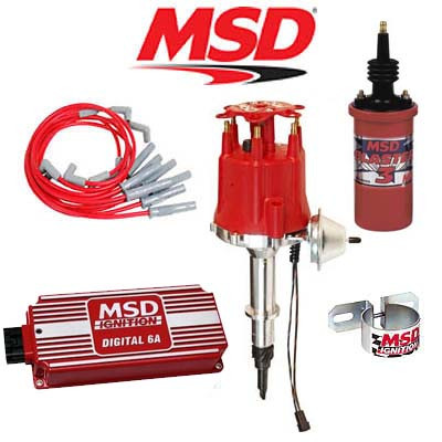 MSD 90091 Ignition Kit - Digital 6A/Distributor/Wires/Coil Jeep 4.2L Inline 6