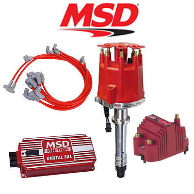 MSD 9100 Complete Ignition Kit - Digital 6AL/Distributor/Wires/Coil SBC Chevy