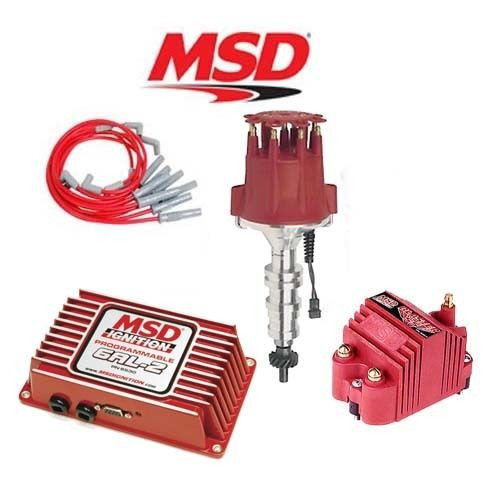 MSD 9256 Ignition Kit Programmable 6AL-2/Distributor/Wires/Coil Pontiac 326-455