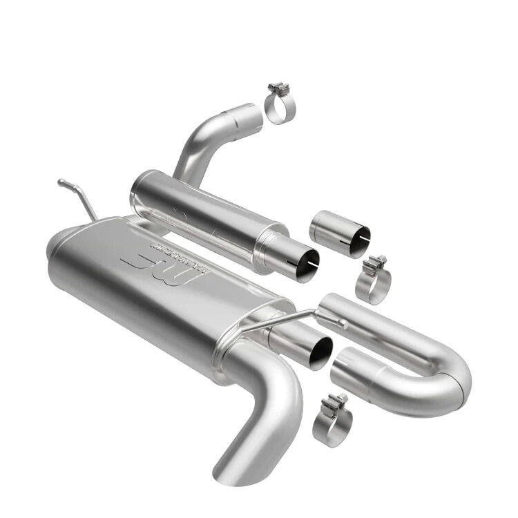 Magnaflow 19620 Overland Series Axle-Back Performance Exhaust System for 18-26 Jeep Wrangler JL with 2.0/3.6L