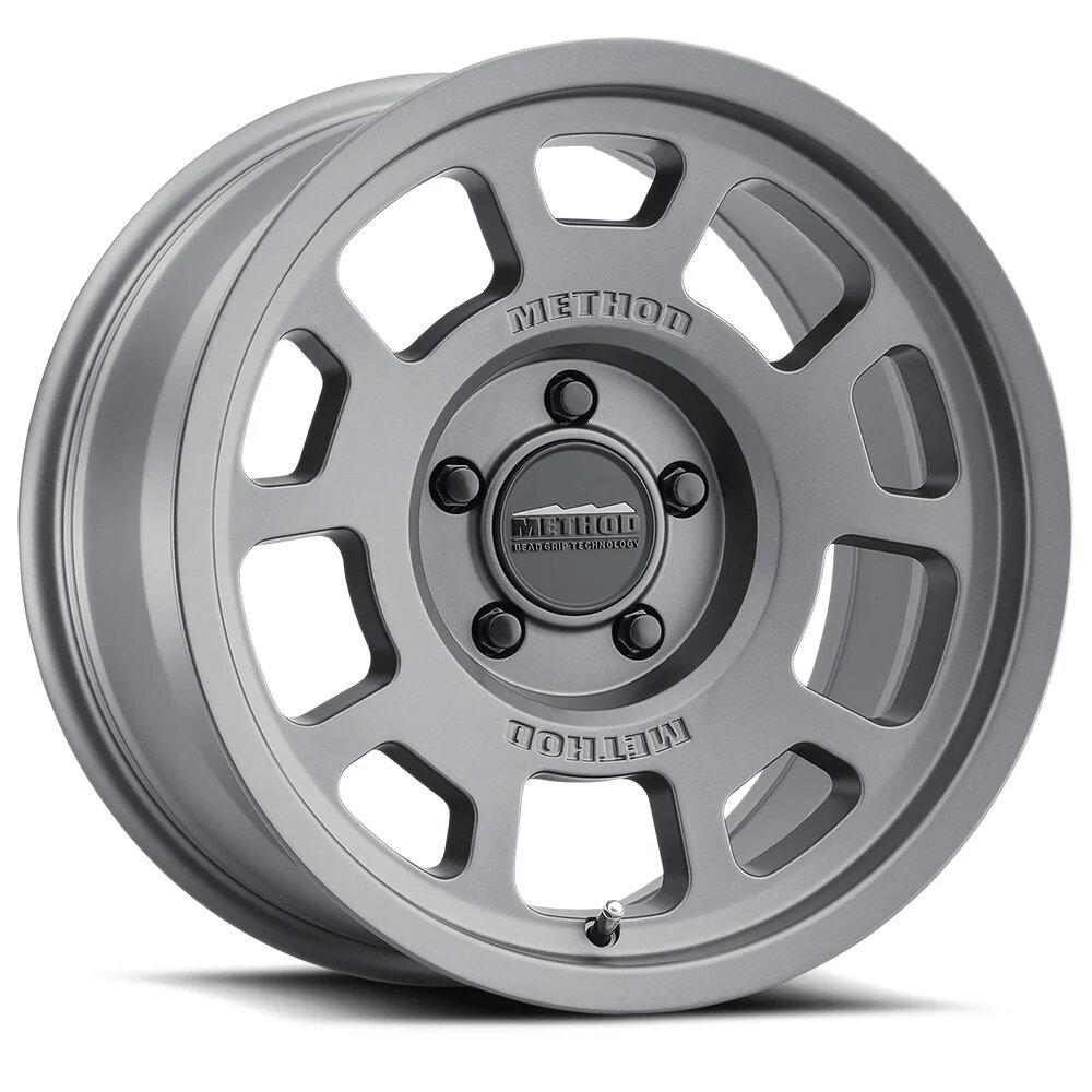 Method Race Wheels MR70578550800 Bead Grip Series 705 Wheel in 17x8.5 with 4.75in Backspace Titanium for 07-26 Jeep Wrangler JK, JL, & Gladiator JT