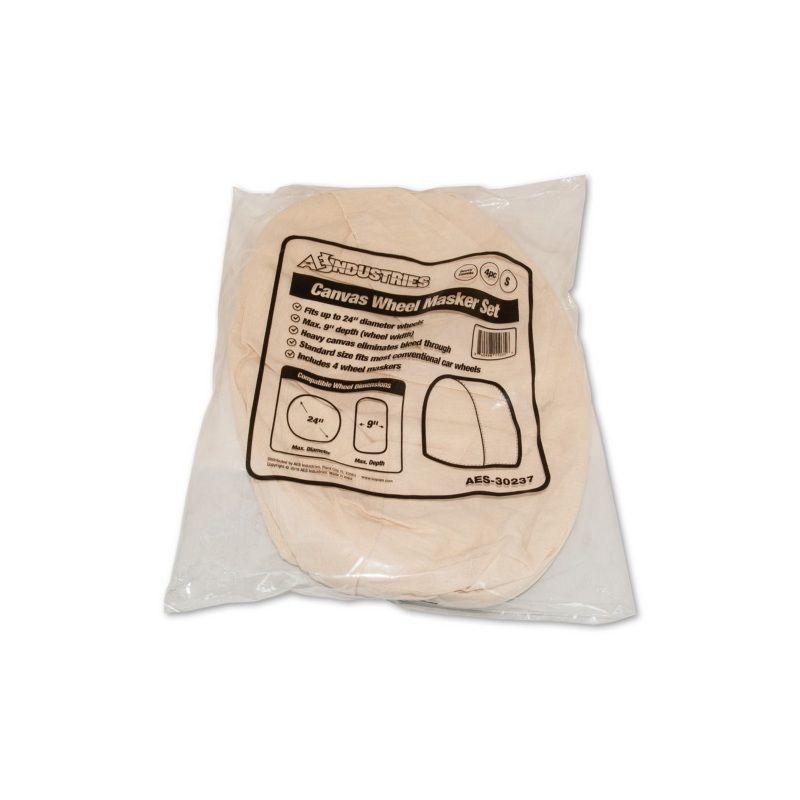 AES Industries Wheel Masker Set 30237, 9 in Thick Canvas, Includes 4 Maskers