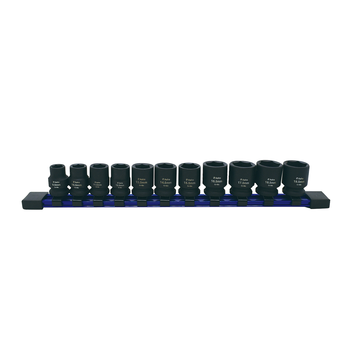 Astro Pneumatic 11pc 3/8" Drive 1/2 Size Socket Set - 9.5 - 19.5mm for Undersized, Swollen or D