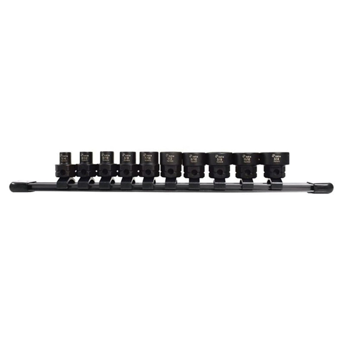 Astro Pneumatic 78310 Nano 10-Piece Impact Socket Set, 3/8 in Drive, Forged CR-MO Alloy, 0.88 in