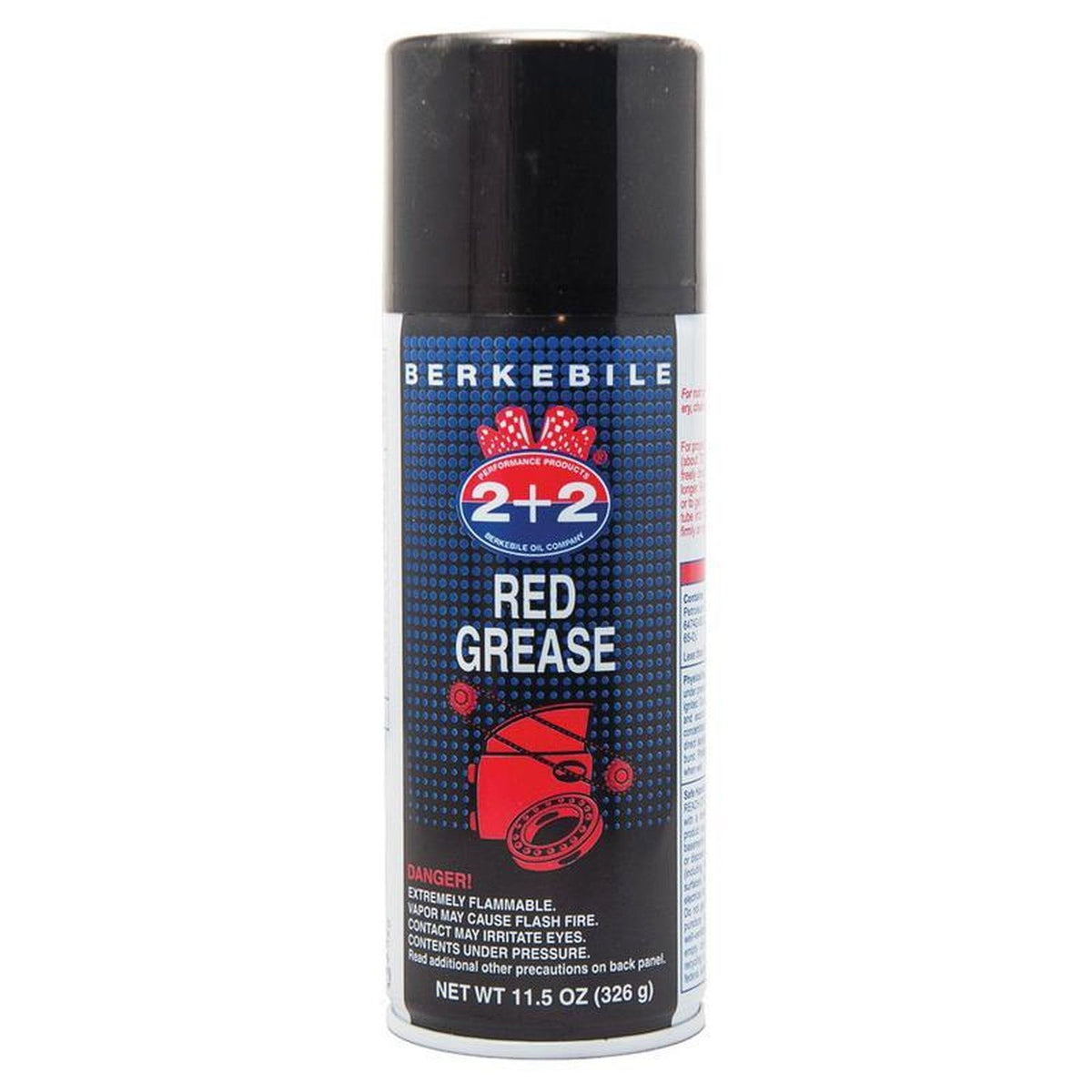 Berkeley Oil Company 2+2 Red EP Grease B3600 11.5 Oz Aerosol Can, 50 °C