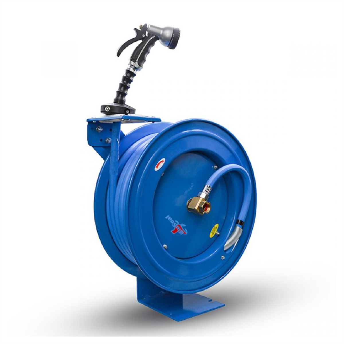 Blue Bird Air Hoses BluSeal 5/8 in x 50 ft Heavy Duty Retractable Water Hose Reel BSWR5850