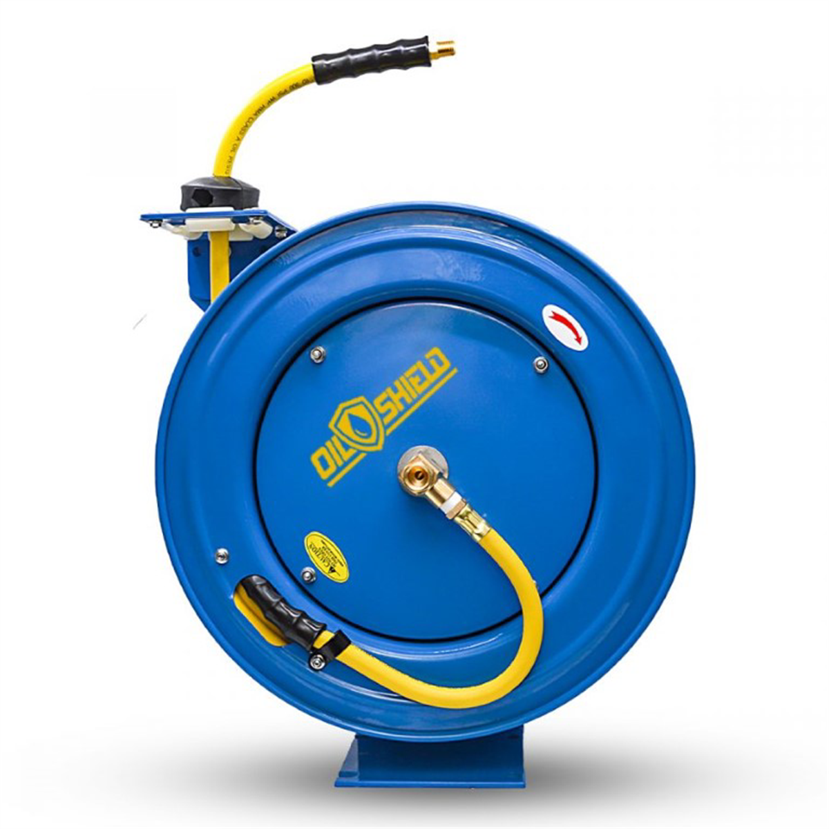 Blue Bird Air Hoses OSRHD3850 OilShield 3/8" x 50' Air Hose Reel Heavy Duty with Steel Frame
