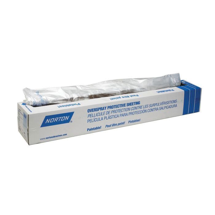 Norton Overspray Sheeting Clear 16 ft × 400 ft 0.4 mil - Part 06728