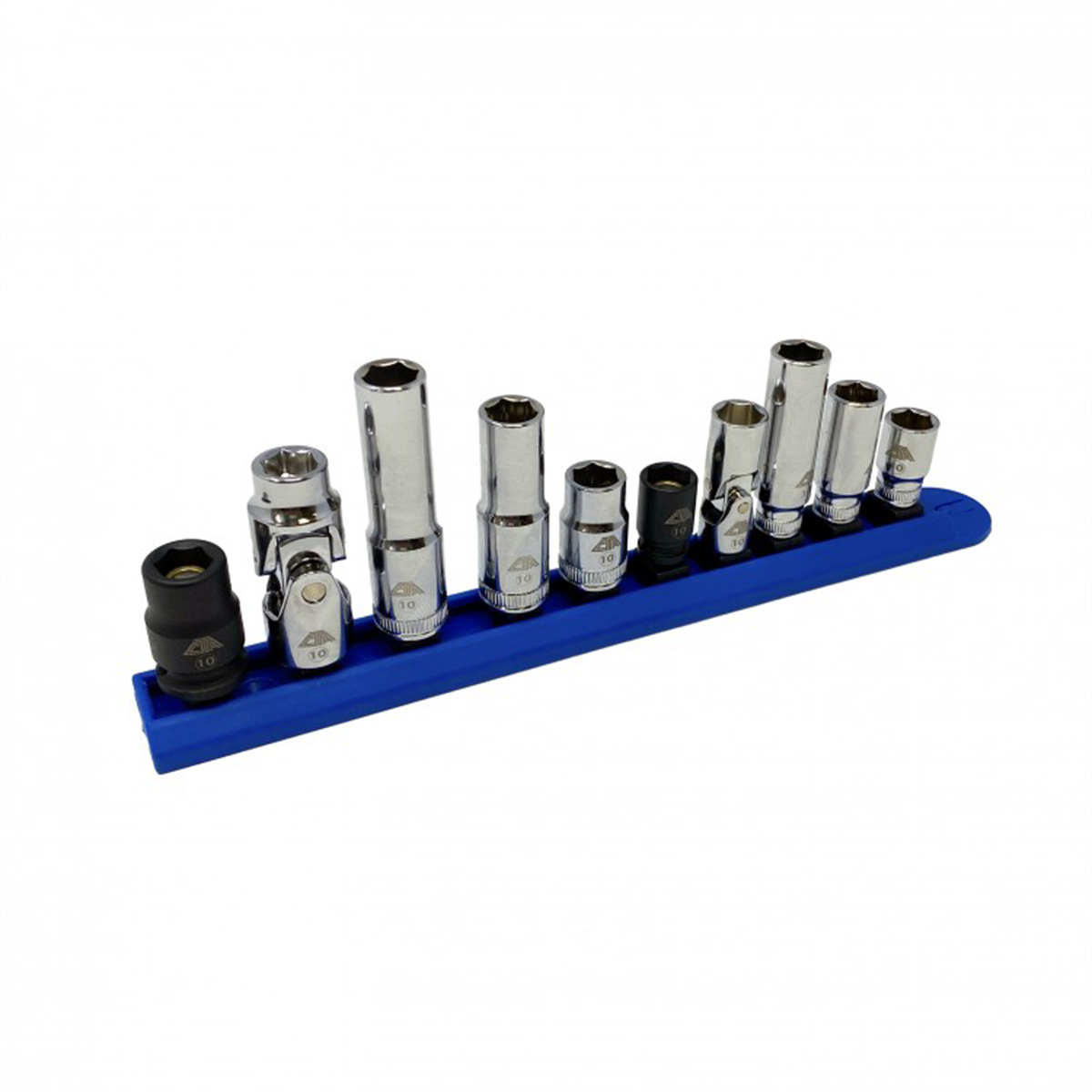 CTA Manufacturing 10 mm Socket Set 3805, 10-Piece Includes Stubby, Deep, Flex, Magnetic Impact