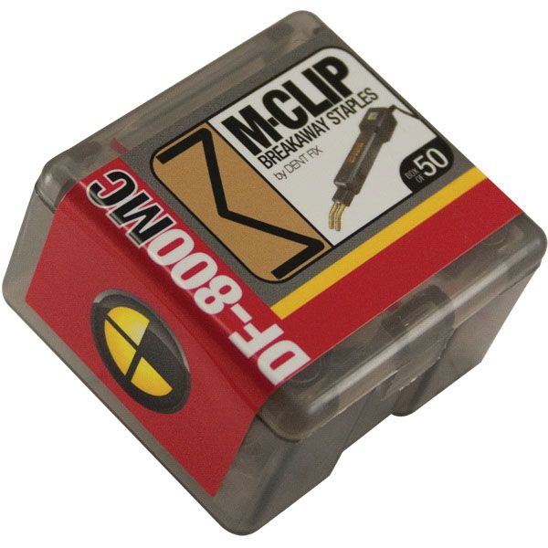 Dent Fix Equipment M‑Clip Breakaway Staple Stainless Steel DF800MC‑50 Pack of 50