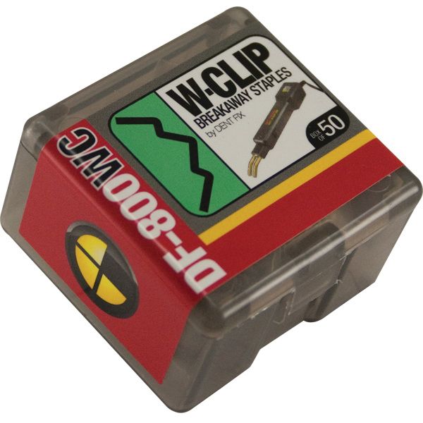Dent Fix Equipment W‑Clip Breakaway Staple Stainless Steel DF800WC‑50 Pack of 50