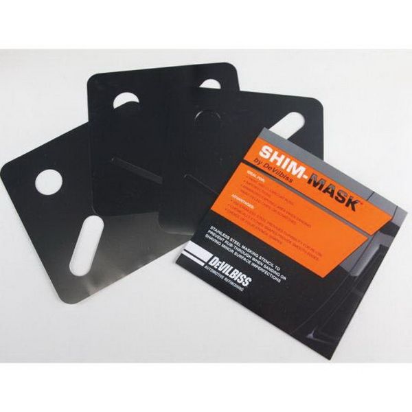 DeVilbiss 803654 CLEAN Masking Stencil, 304 Stainless Steel for paint and clear coat sanding