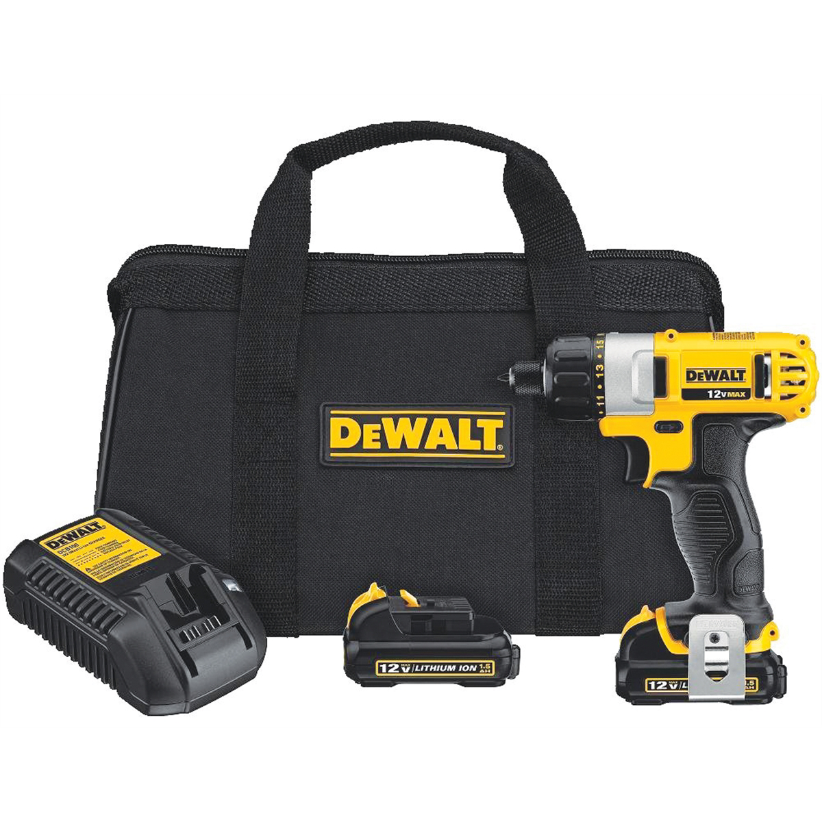 DeWalt DCF610S2 12V Max Li-Ion 1/4 in Screwdriver Kit, Compact