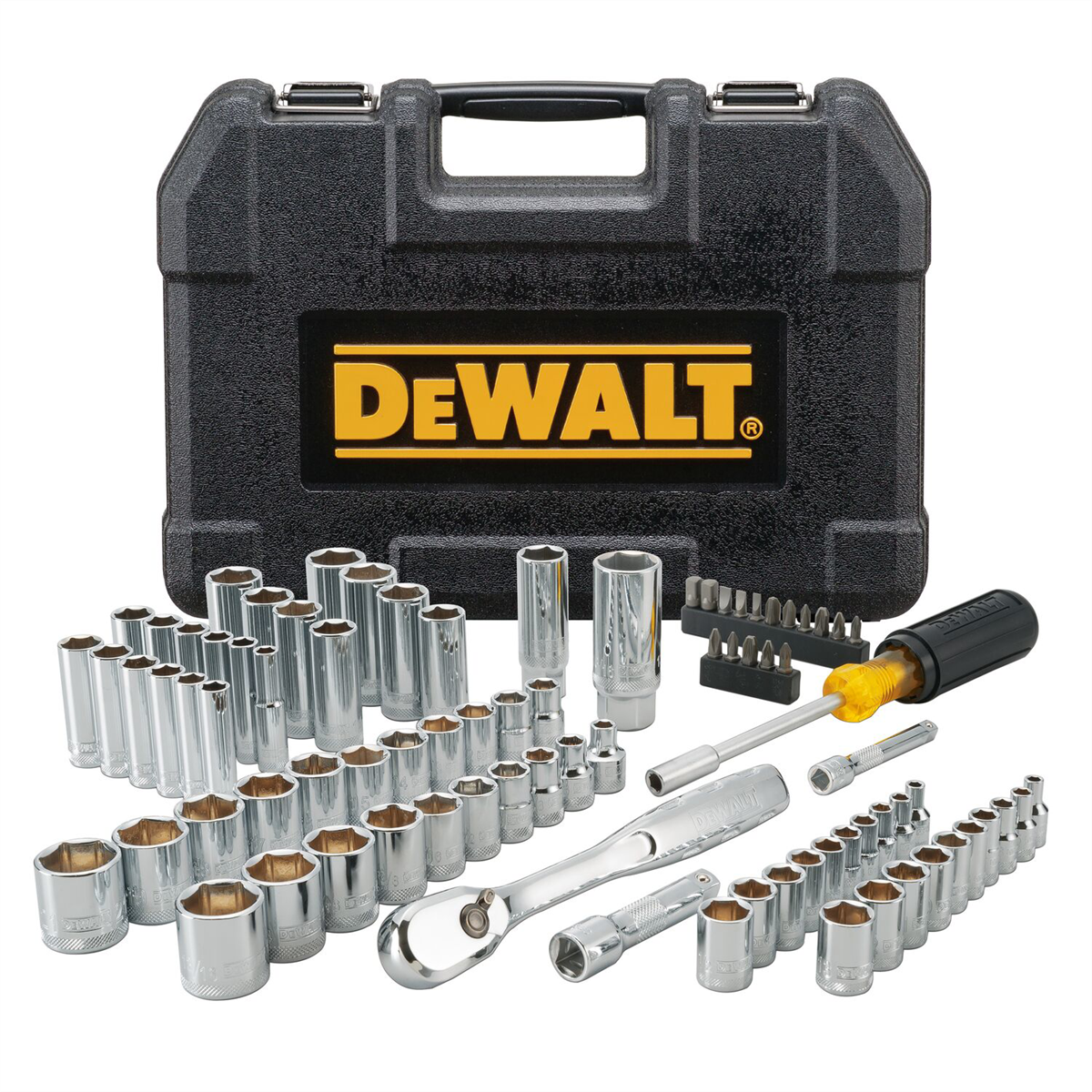 DeWALT 84-Piece Mechanics Tool Set DWMT81531 with Blow-Molded Case