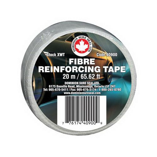 Dominion Sure Seal Reinforcing Tape XWT 68 ft, Fibre Backing for Plastic Repair