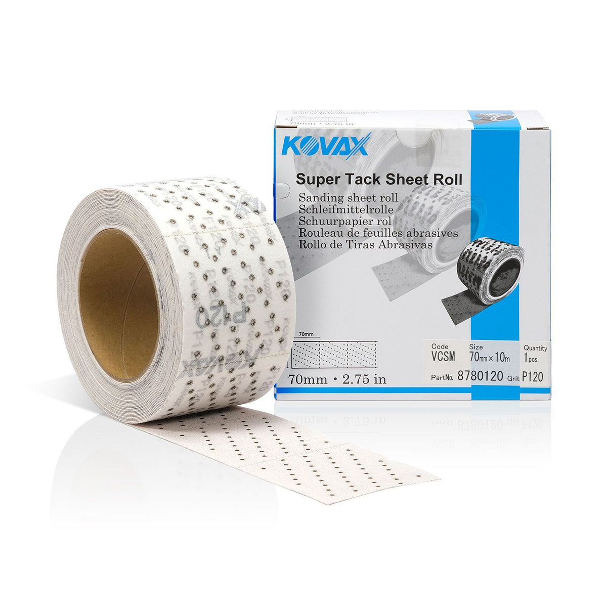 Eagle Abrasives 878-0120 Multi-Hole Perforated Sheet Roll 70 mm x 10 m