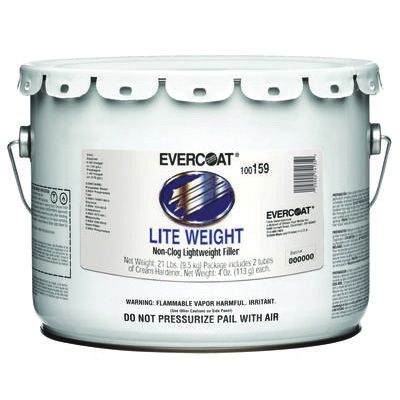 Evercoat Lite Weight Body Filler 159 - 3 gal Gray Liquid with Blue Cream Hardener