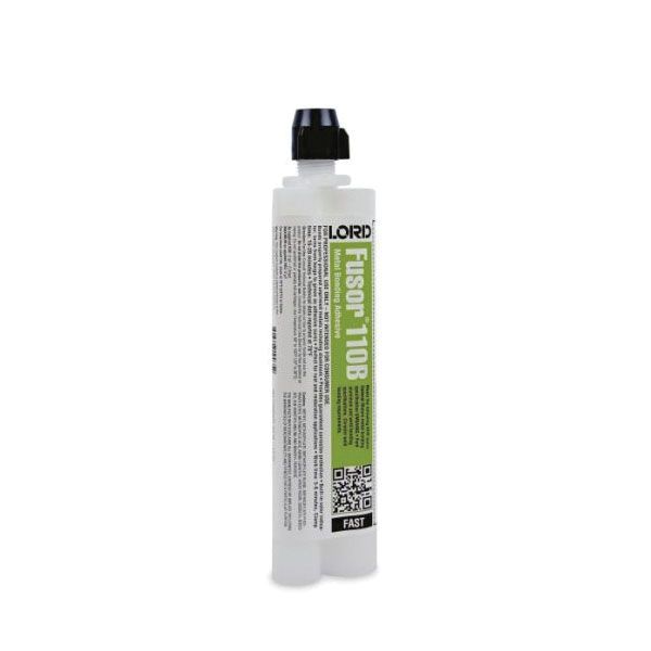LORD Fusor Adhesives Fusor 110B 2-Part Fast Metal Bonding Adhesive, 7.1 oz Bottle, Paste