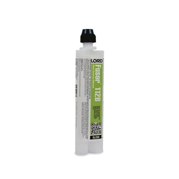 LORD Fusor Adhesives Fusor 112B 2-Part Slow Metal Bonding Adhesive, 7.1 oz Bottle, Paste — 7.6, Gray