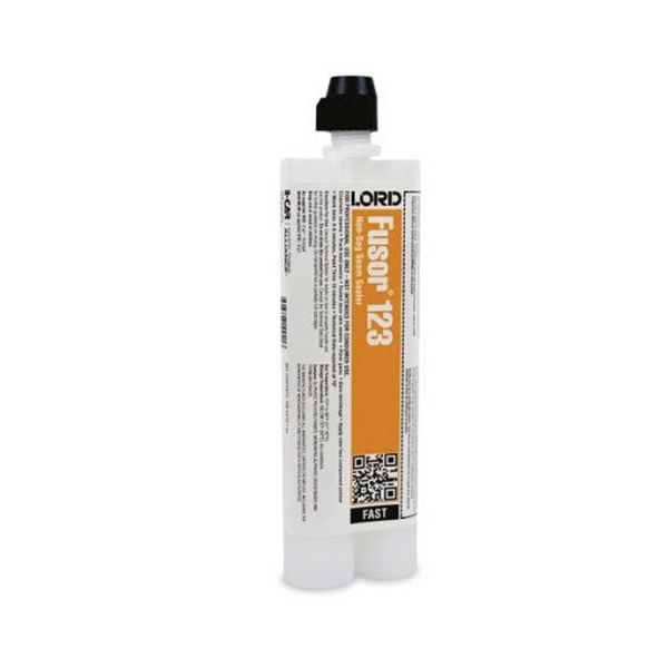 LORD Fusor Adhesives Fusor 123 2-Part Fast Non-Sag Seam Sealer, 7.1 oz Cartridge, Paste, White, 24 h