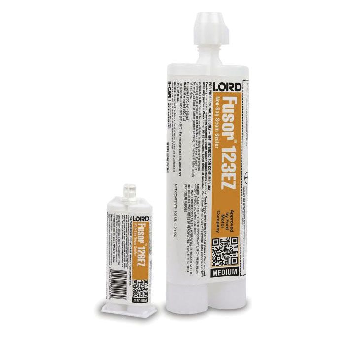 LORD Fusor Adhesives Fusor 123EZ 2-Part Medium Non-Sag Seam Sealer, 7.1 oz Cartridge, Paste, Blue, 2