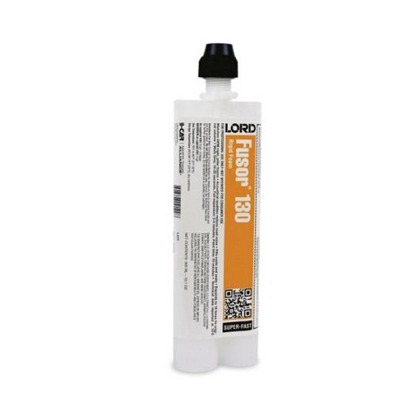 LORD Fusor Adhesives Fusor 130 2-Part Super Fast Rigid Foam, 7.1 oz Cartridge, Black, Viscous Liquid