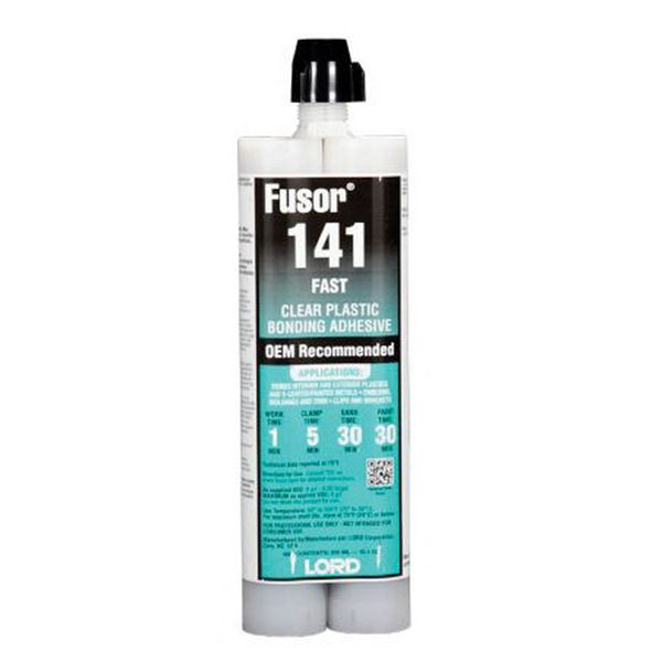 LORD Fusor Adhesives Fusor 141 2-Part Fast Bonding Adhesive, 7.1 oz Bottle, Paste, Clear — 10.1