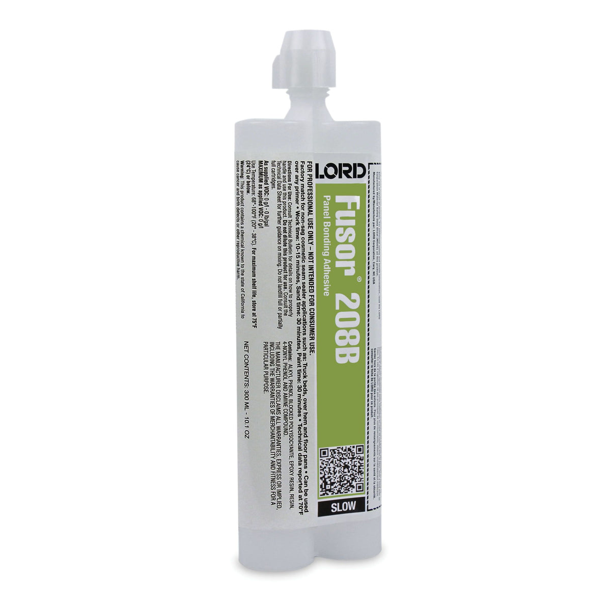 LORD Fusor Adhesives Fusor 208B 2-Part Slow Panel Bonding Adhesive, 7.1 oz Bottle, Paste