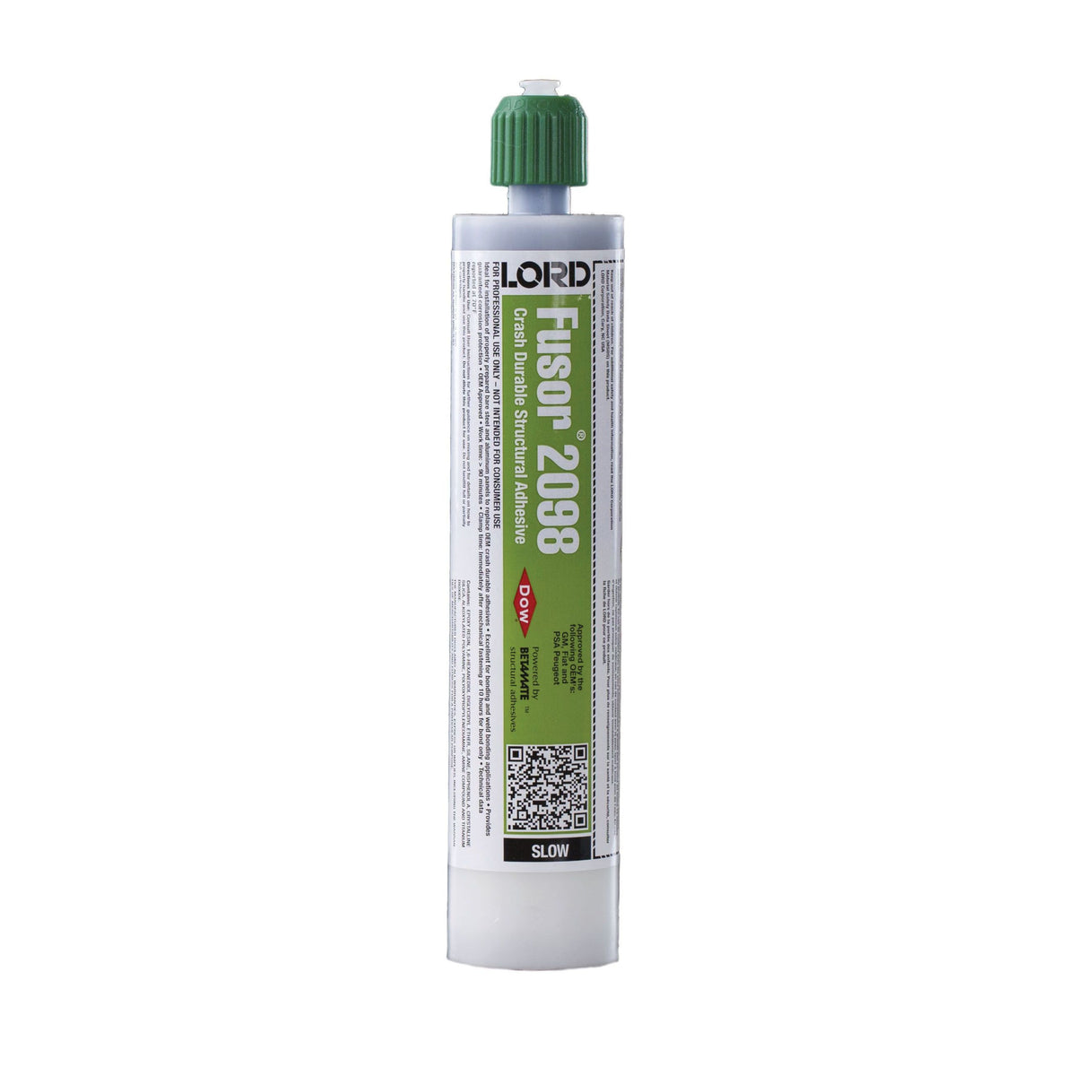 LORD Fusor Adhesives Fusor 2098 2-Part Slow Crash Durable Structural Adhesive, 7.1 oz Bottle, Paste,