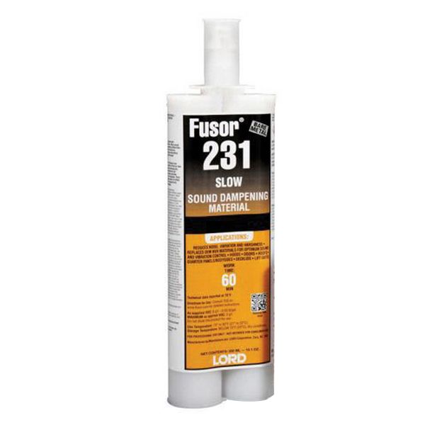 LORD Fusor 231 Sound Dampening Adhesive, 7.1 oz Black Paste Cartridge