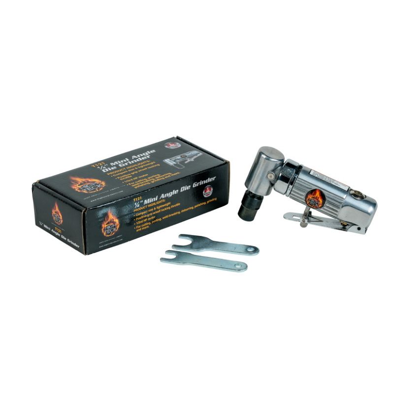 High Teck T121 Mini Angle Die Grinder with 1/4 in Collet, 5 in Length