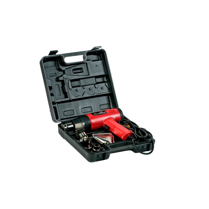 High Teck T205 Dual Temperature Heat Gun Kit 2 Settings with Case and 4 Nozzles