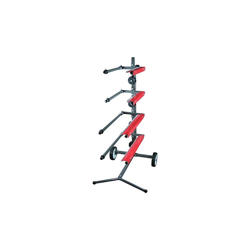 High Teck T417 Tree Masking Station Holds Four 18 in Paper Rolls and Four Tape Rolls
