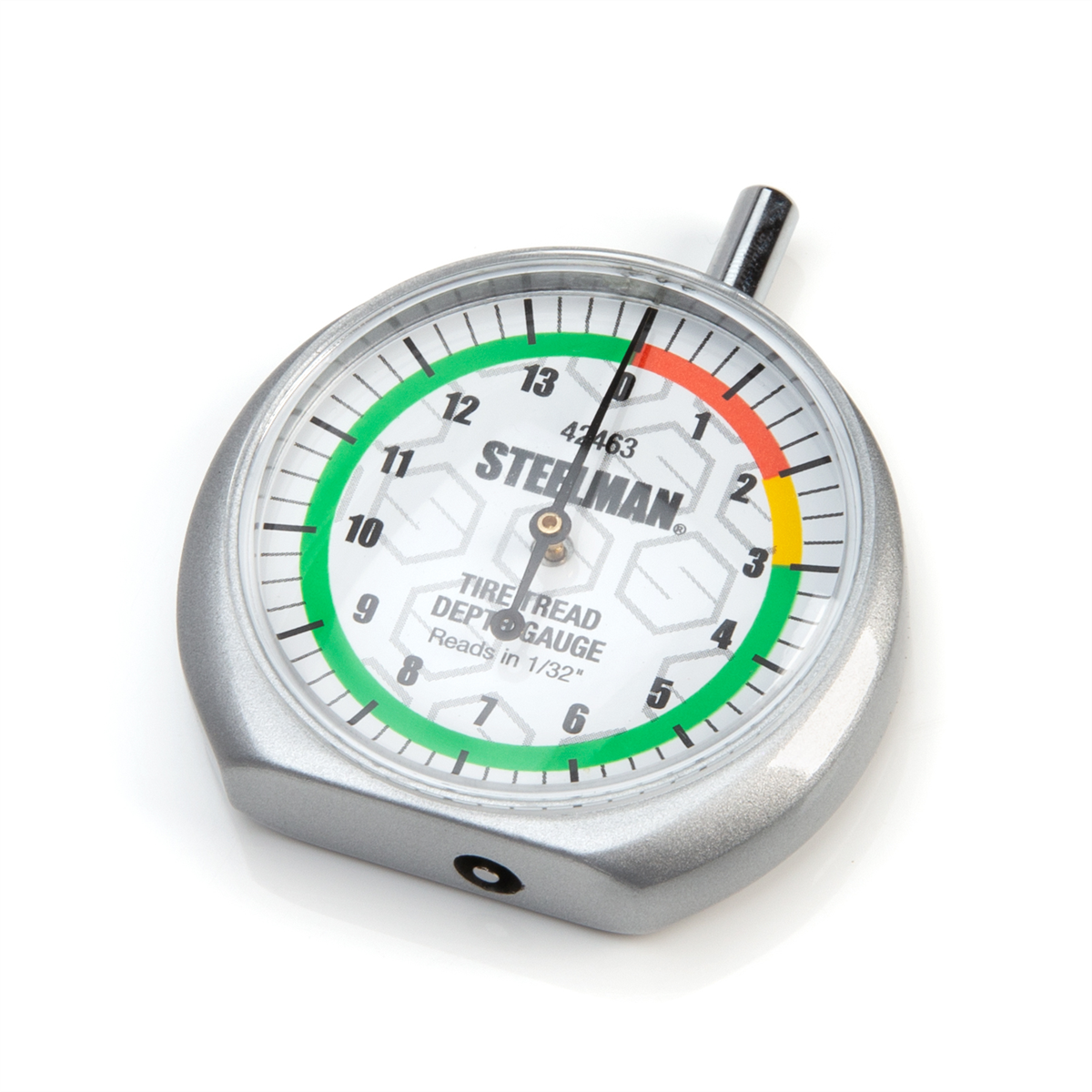 J S Products Dial-Type Color-Coded Tread Depth Gauge