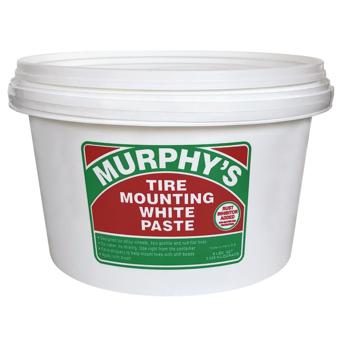 JTM Tire Mounting White Paste 8lb Low Profile Pail - Part F10129